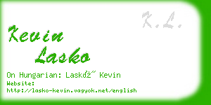 kevin lasko business card